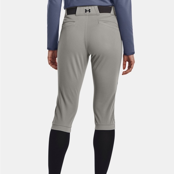 NWT - Under Armour Gray/Gray Black Women’s SOFTBALL PANTS - many sizes - Picture 2 of 6